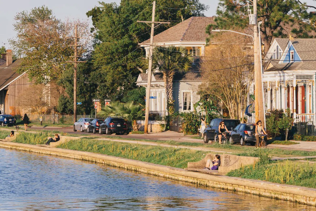 Walking Bayou St. John in New Orleans