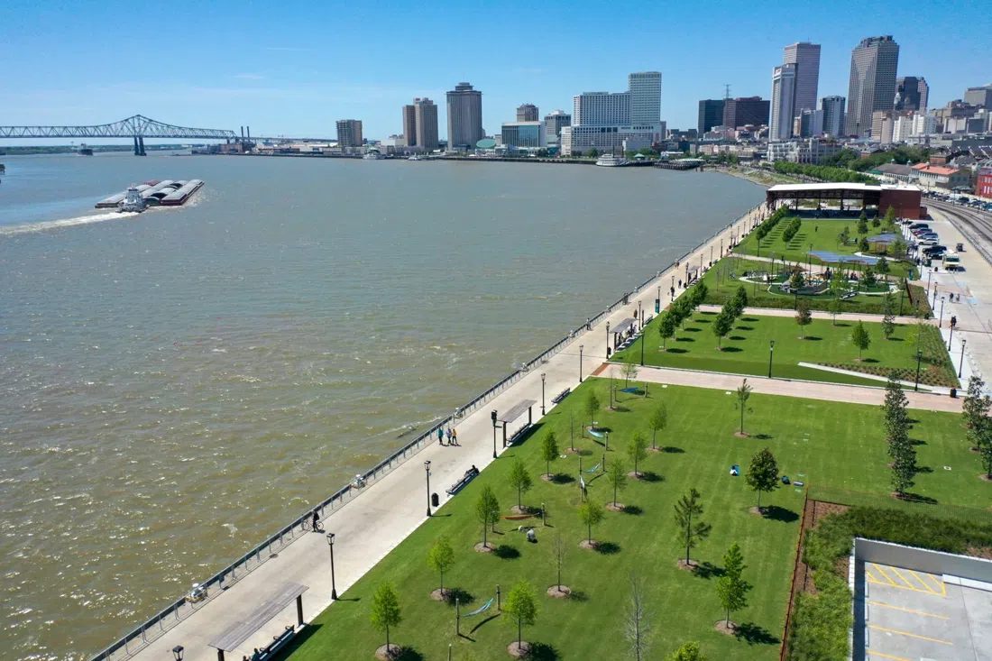 Moonwalk & Goldring Woldenberg Riverfront Park, New Orleans
